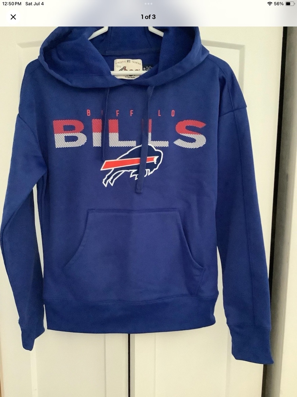 Buffalo Bills wome’s G-III Royal Blue Hoodie Sweatshirt size Small